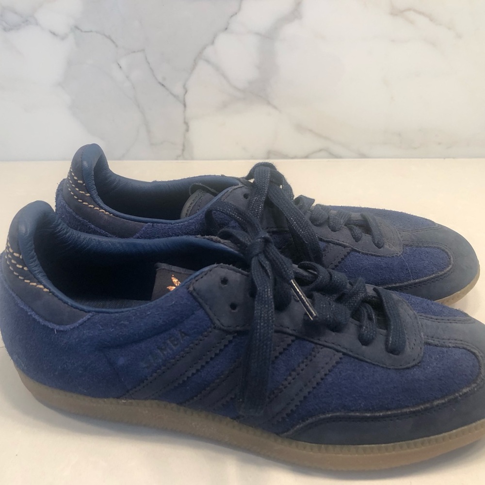 Men’s Adidas Consortium X Starcow Samba Blue Suede